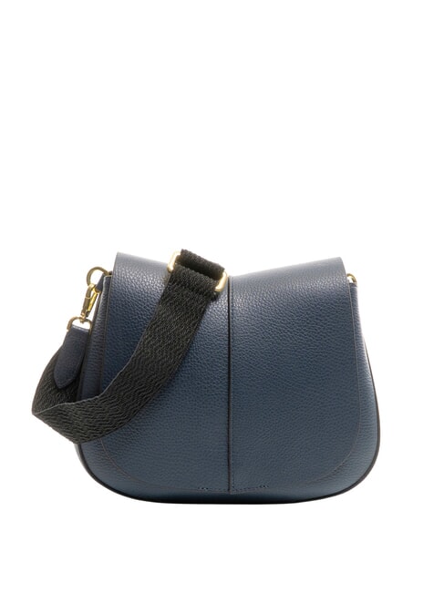 GIANNI CHIARINI HELENA ROUND Sac en cuir avec double bandoulière BLEU - Sacs pour Femme