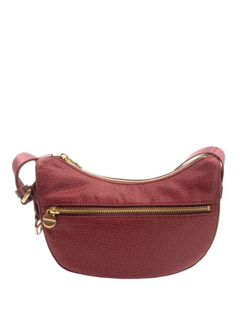 BORBONESE HOBO LUNA MINI ECO LINE Sac d'épaule merlot - Sacs pour Femme