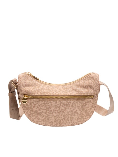 BORBONESE HOBO LUNA MINI ECO LINE Sac d'épaule mauve - Sacs pour Femme