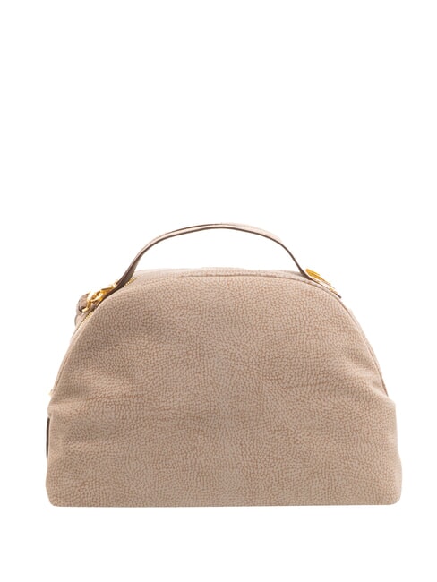 BORBONESE CAMOSCIO SEXY MEDIUM Sac moyen en daim champignon - Sacs pour Femme