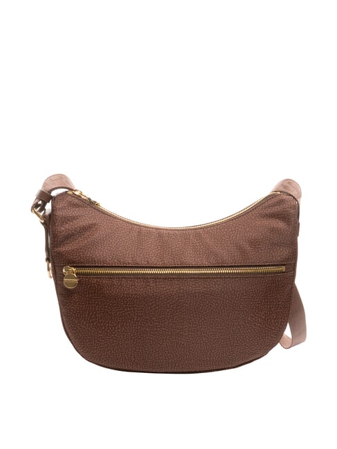 BORBONESE BORBONAIS Sac Hobo LUNA, petit noisette - Sacs pour Femme