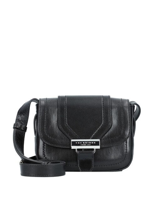 THE BRIDGE BENEDETTA  Mini sac bandoulière en cuir black Gold - Sacs pour Femme