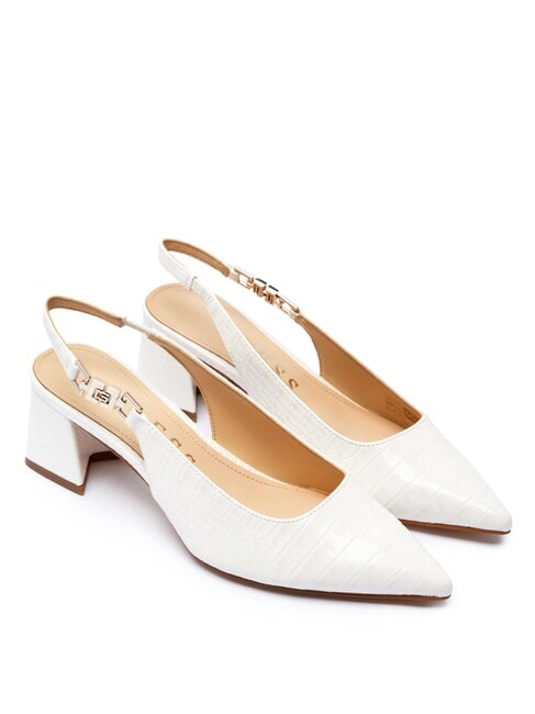 GUESS ZABELA Escarpins à talon de 6 cm blanc - Chaussures Femme