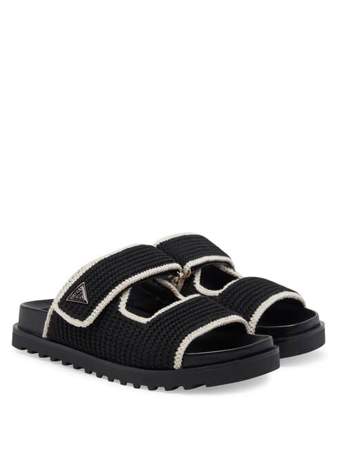 GUESS FADENNA  Sandales noir/crème - Chaussures Femme