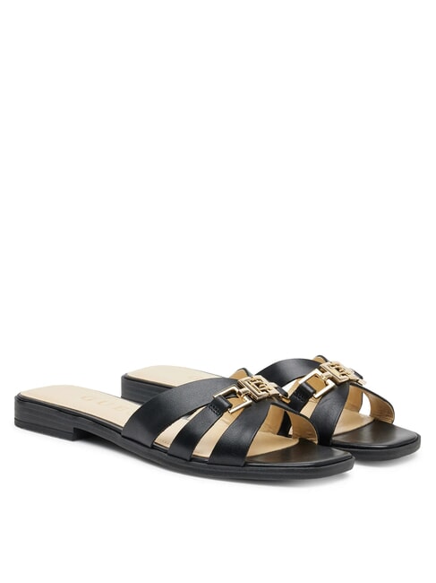 GUESS REALLA sandales en cuir NOIR - Chaussures Femme