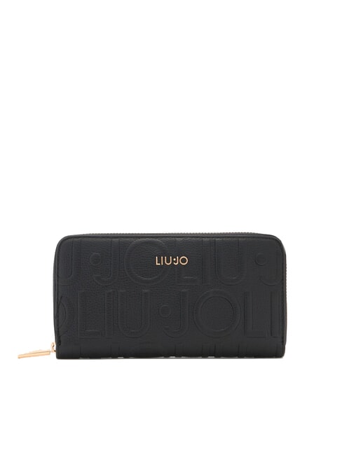 LIUJO CALIWEN Grand portefeuille zippé NOIR - Portefeuilles Femme