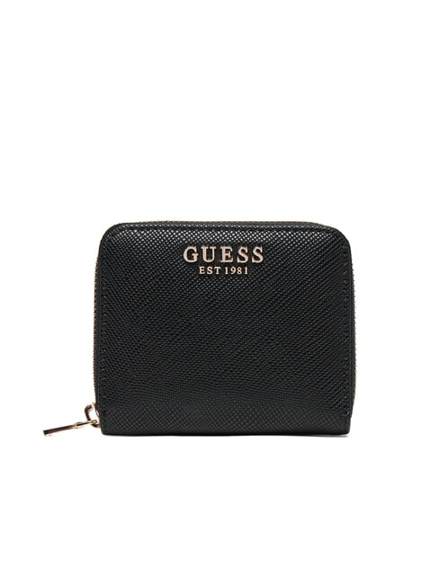GUESS LAUREL 2  Petit portefeuille zippé NOIR - Portefeuilles Femme