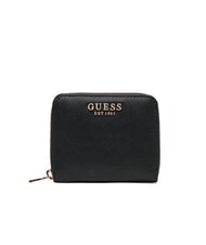 GUESS LAUREL 2  Petit portefeuille zippé NOIR - Portefeuilles Femme - 1