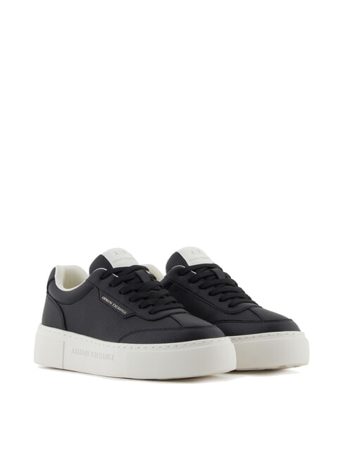 ARMANI EXCHANGE KURT MINI-TUMBLED Baskets à semelles hautes noir - Chaussures Femme