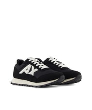 ARMANI EXCHANGE DROP MICROSUEDE Baskets avec logo contrasté - Chaussures Homme