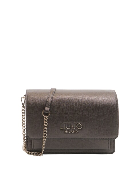 LIUJO CALIWEN Petit sac à bandoulière avec rabat anthracite rencontré. - Sacs pour Femme