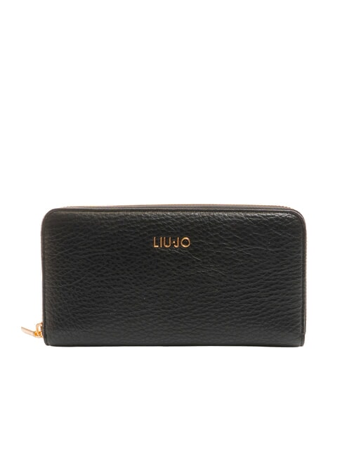 LIUJO CALIWEN Grand portefeuille zippé NOIR - Portefeuilles Femme