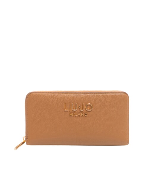 LIUJO CALIWEN Grand portefeuille zippé suède - Portefeuilles Femme