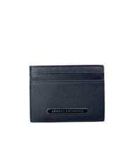 ARMANI EXCHANGE BARCELONA Porte-cartes de cr&eacute;dit plat en cuir - Portefeuilles Homme