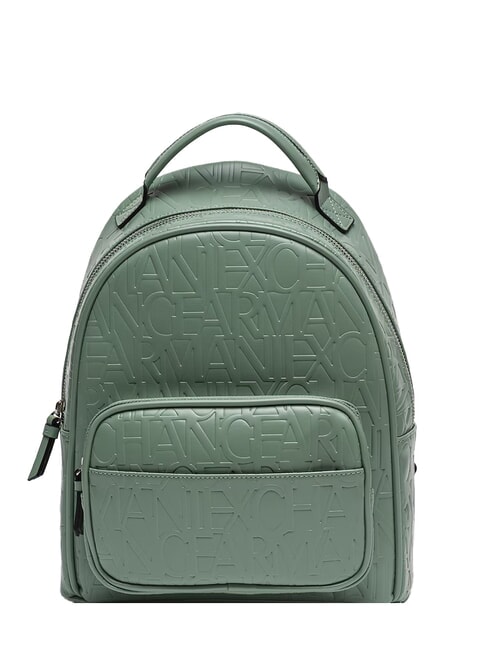 ARMANI EXCHANGE LOGO ALL OVER Sac à dos avec poche sage - Sacs pour Femme