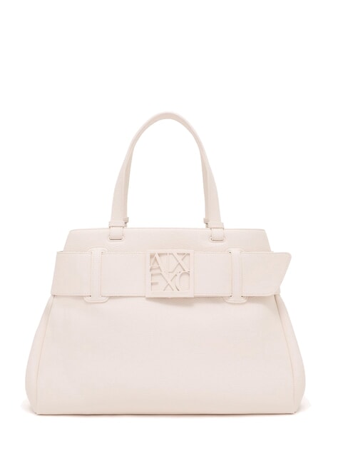 ARMANI EXCHANGE SUSIE SOFT Sac à bandoulière avec boucle blanc cassé - Sacs pour Femme