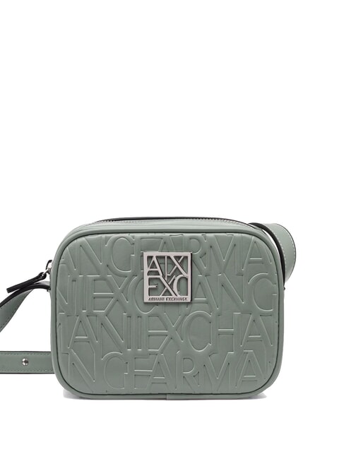 ARMANI EXCHANGE LOGO EMBOSSED Mini sac à bandoulière sage - Sacs pour Femme