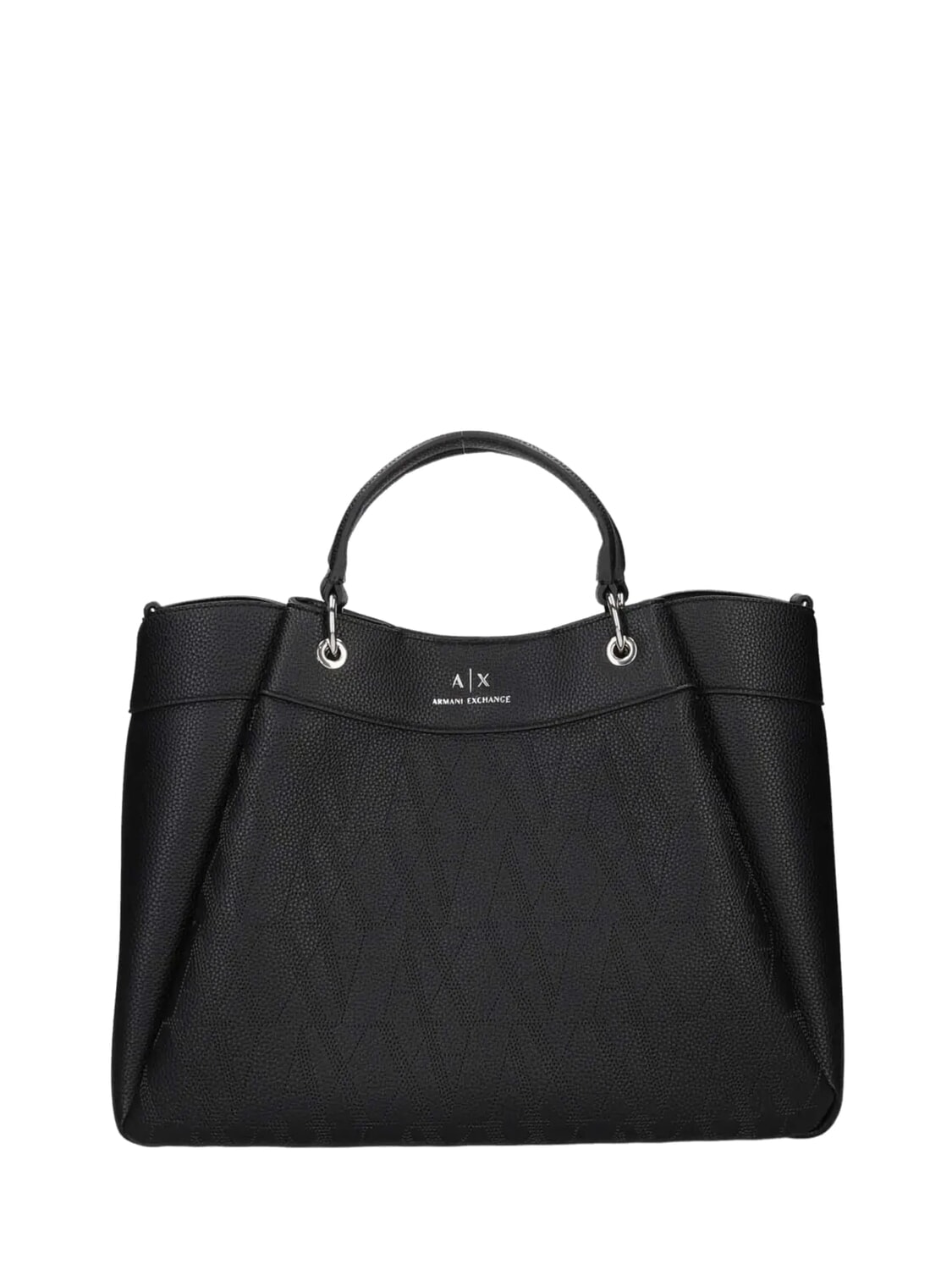 Armani Exchange Wave Grand Sac À Main Perforé Noir Achetez À