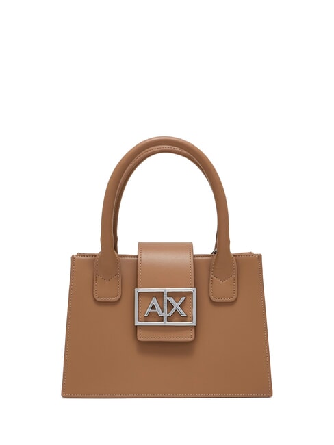 ARMANI EXCHANGE JODIE Mini sac cartable rose camel - Sacs pour Femme
