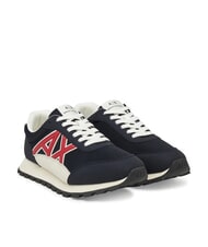 ARMANI EXCHANGE A|X Baskets bleu marine profond + cardinal - Chaussures Homme - 1