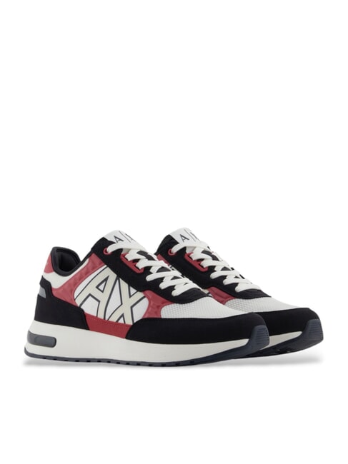 ARMANI EXCHANGE DUSSELDORF Baskets Homme blanc cassé + cardin + bleu marine - Chaussures Homme