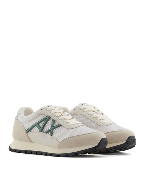 ARMANI EXCHANGE A|X Baskets en mesh avec logo contrasté lgt mirage+d.f.vert - Chaussures Femme