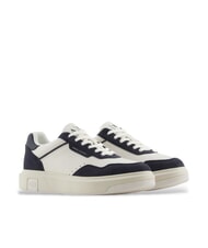 ARMANI EXCHANGE A|X Baskets blanc cassé + bleu marine foncé - Chaussures Homme - 1