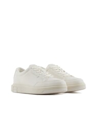 ARMANI EXCHANGE A|X Baskets basiques avec coutures BLANC / BLANC CASSÉ - Chaussures Homme - 1