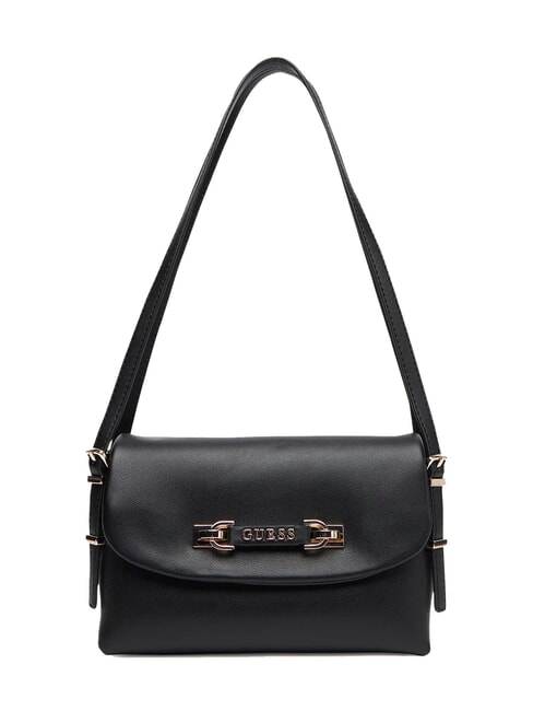 GUESS LEFIA Sac à bandoulière avec rabat NOIR - Sacs pour Femme
