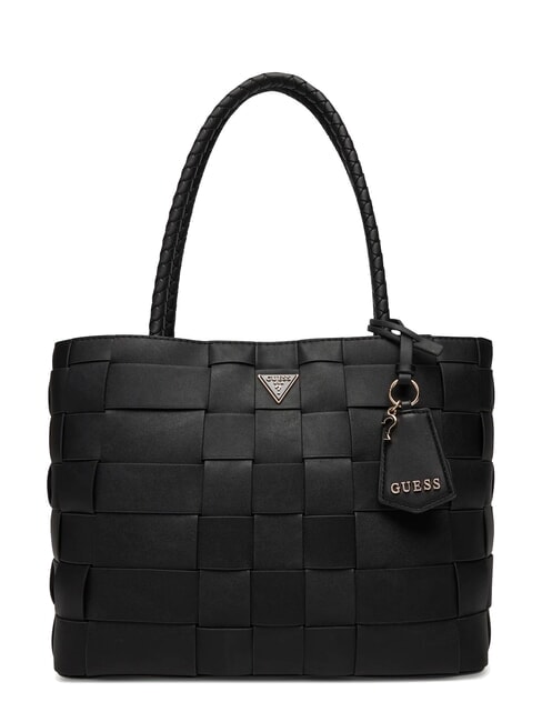 GUESS MAYLEE Sac de courses tissé NOIR - Sacs pour Femme