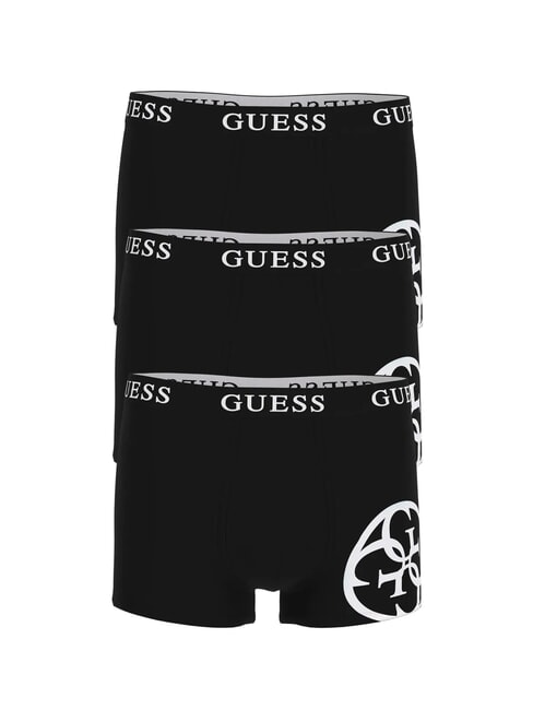 GUESS PLACED LOGO 3 paires de boxers jetbla - Slip homme