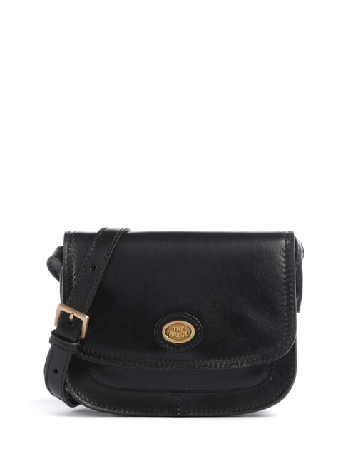 THE BRIDGE STORY DONNA Mini sac bandoulière en cuir black Gold - Sacs pour Femme