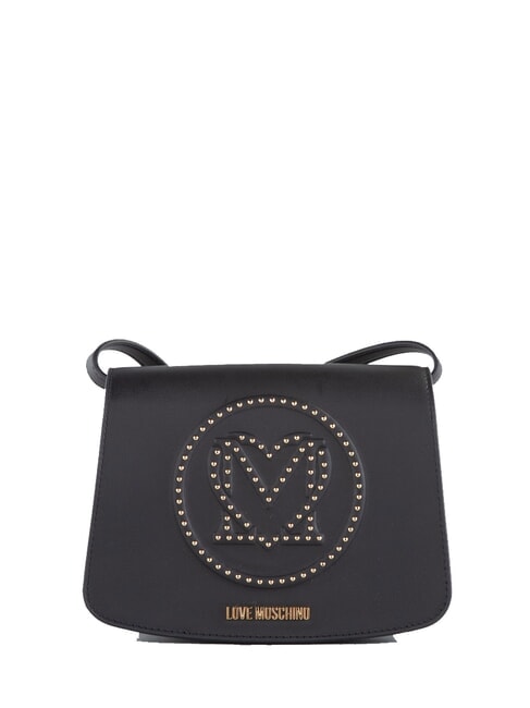 LOVE MOSCHINO LITTLE STUDS Petit sac bandoulière à clous Noir - Sacs pour Femme