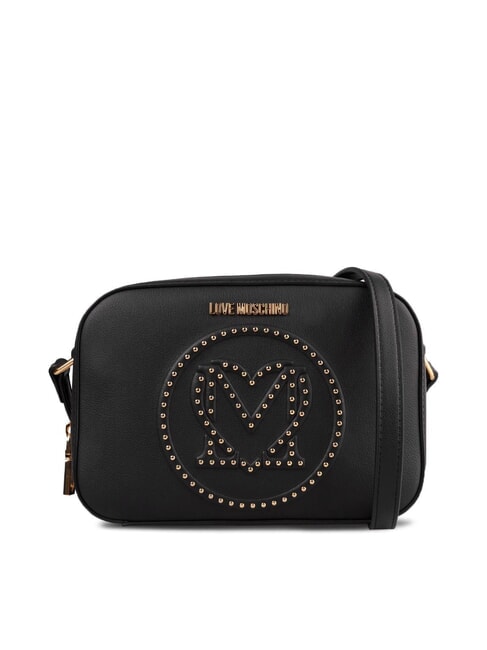 LOVE MOSCHINO LITTLE STUDS Sacoche pour appareil photo avec clous Noir - Sacs pour Femme