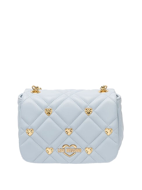 LOVE MOSCHINO SWEET STUDS Mini sac bandoulière à clous bleu clair - Sacs pour Femme