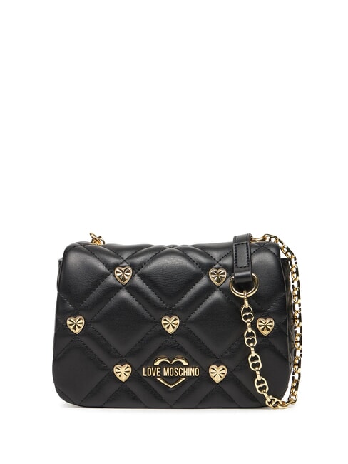 LOVE MOSCHINO SWEET STUDS Mini sac bandoulière à clous Noir - Sacs pour Femme