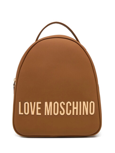 LOVE MOSCHINO LETTERING Sac à dos chameau - Sacs pour Femme
