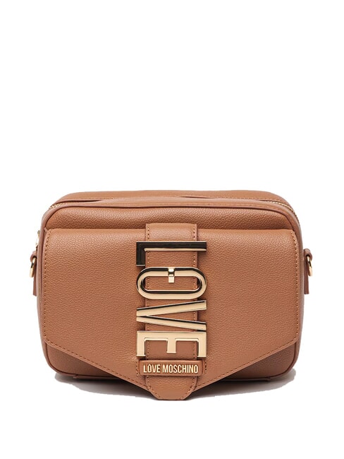 LOVE MOSCHINO VERTICAL LOGO Mini sac à bandoulière chameau - Sacs pour Femme