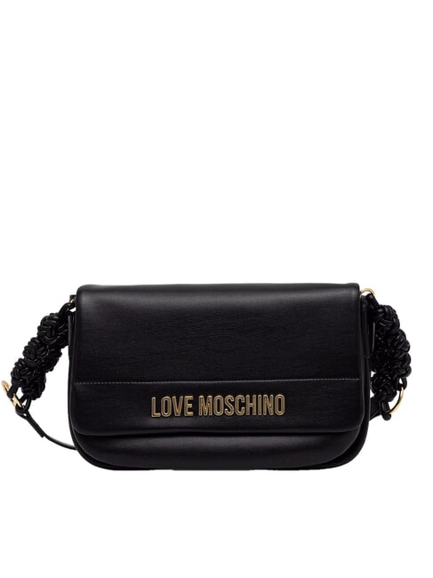LOVE MOSCHINO SMART DAILY Sac à bandoulière avec motif tissé Noir - Sacs pour Femme