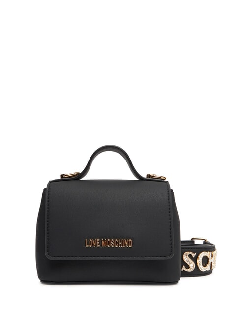 LOVE MOSCHINO SPARKLE Mini sac avec applications de bijoux Noir - Sacs pour Femme