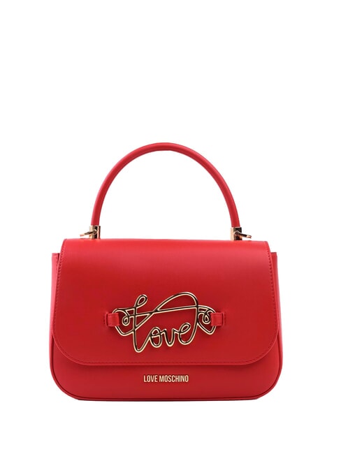 LOVE MOSCHINO TIMELESS Sac porte-documents avec bandoulière ROUGE - Sacs pour Femme