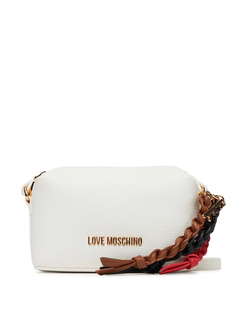 LOVE MOSCHINO LEGACY Sacoche pour appareil photo avec breloques blanc - Sacs pour Femme