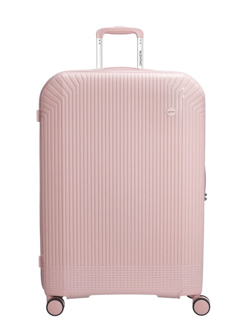 MARIO VALENTINO WOOD Chariot de grande taille poudre - Valises Rigides