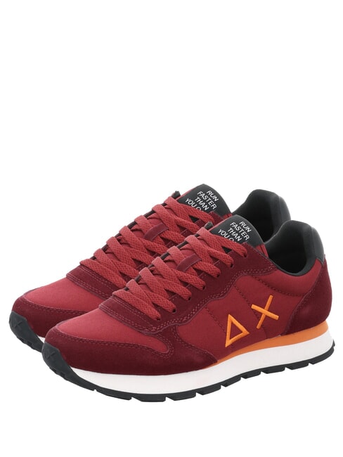 SUN68 TOM SOLID  Baskets Bordeaux - Chaussures Homme