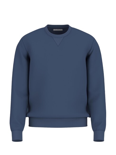 GUESS EMBRO ON SLEEVE  Sweat-shirt en coton mélangé bleu infini - Pulls molletonnés
