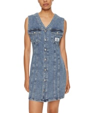 CALVIN KLEIN CK JEANS Robe courte en jean avec emmanchures - Vêtements femme