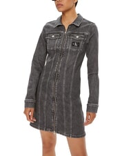 CALVIN KLEIN CK JEANS Robe en jean à manches longues et fermeture éclair - Vêtements femme