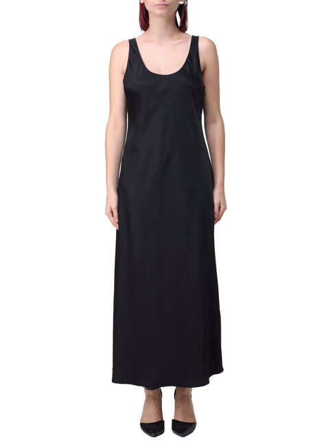 CALVIN KLEIN CK Robe longue nuisette en viscose noir - Vêtements femme
