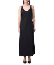 CALVIN KLEIN CK Robe longue nuisette en viscose noir - Vêtements femme - 1