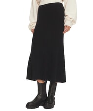 CALVIN KLEIN CK Jupe midi &eacute;vas&eacute;e c&ocirc;tel&eacute;e - Jupes pour femmes
